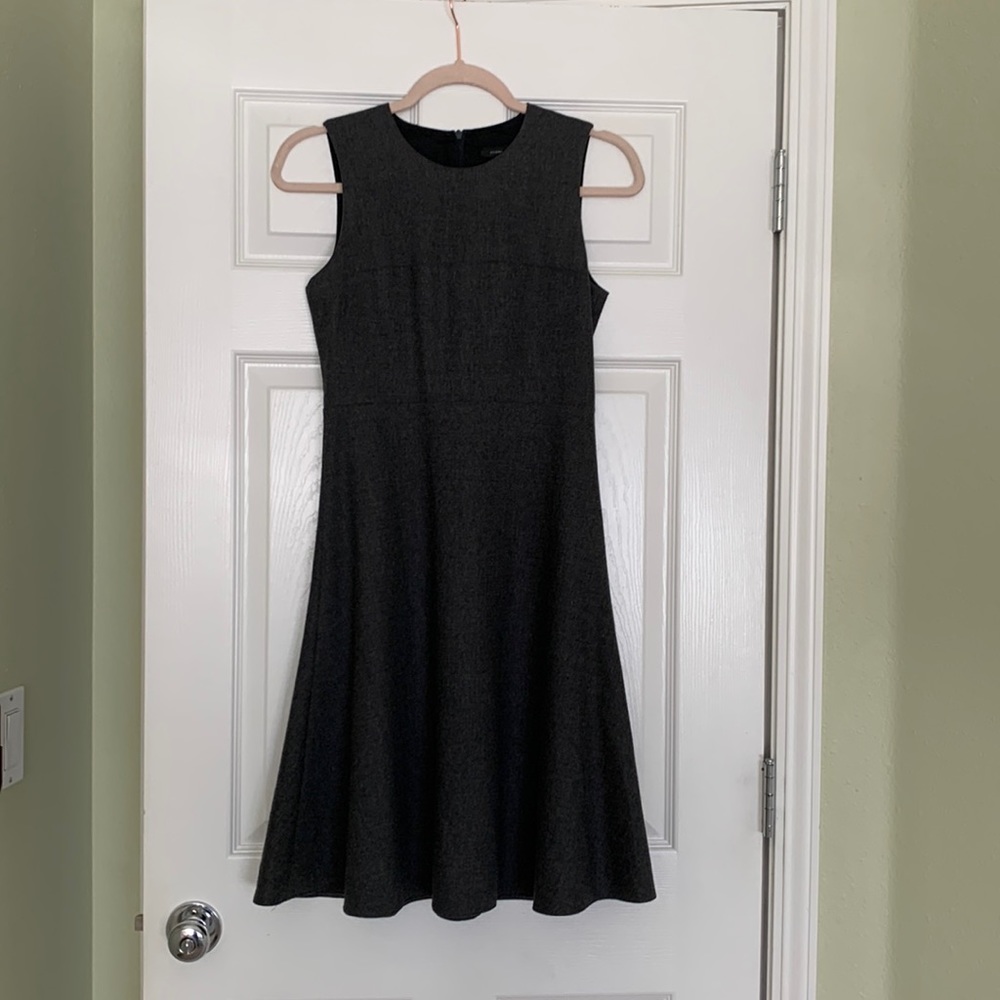 JOSEPH Wool Cashmere Charcoal Dress